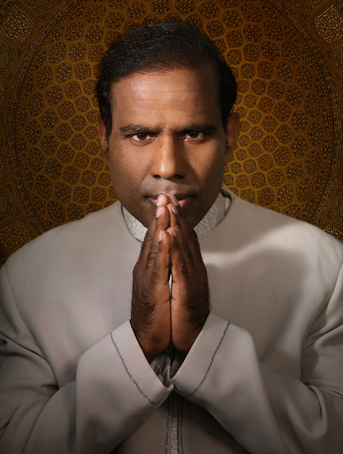 Dr. K.A. Paul in moment of prayer